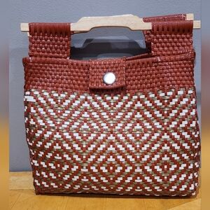 Artisan Plastic Woven Purse